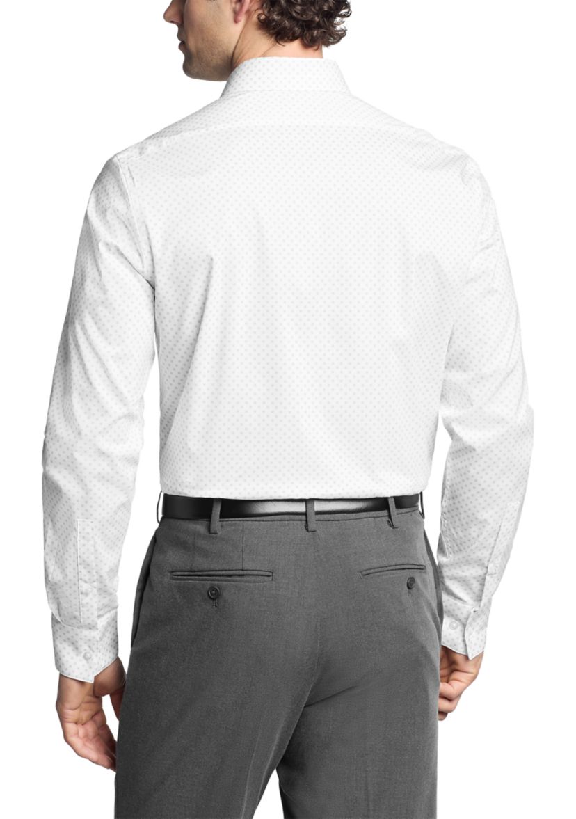 Mens Slim Fit Dynamic Cooling Stretch Dress Shirt