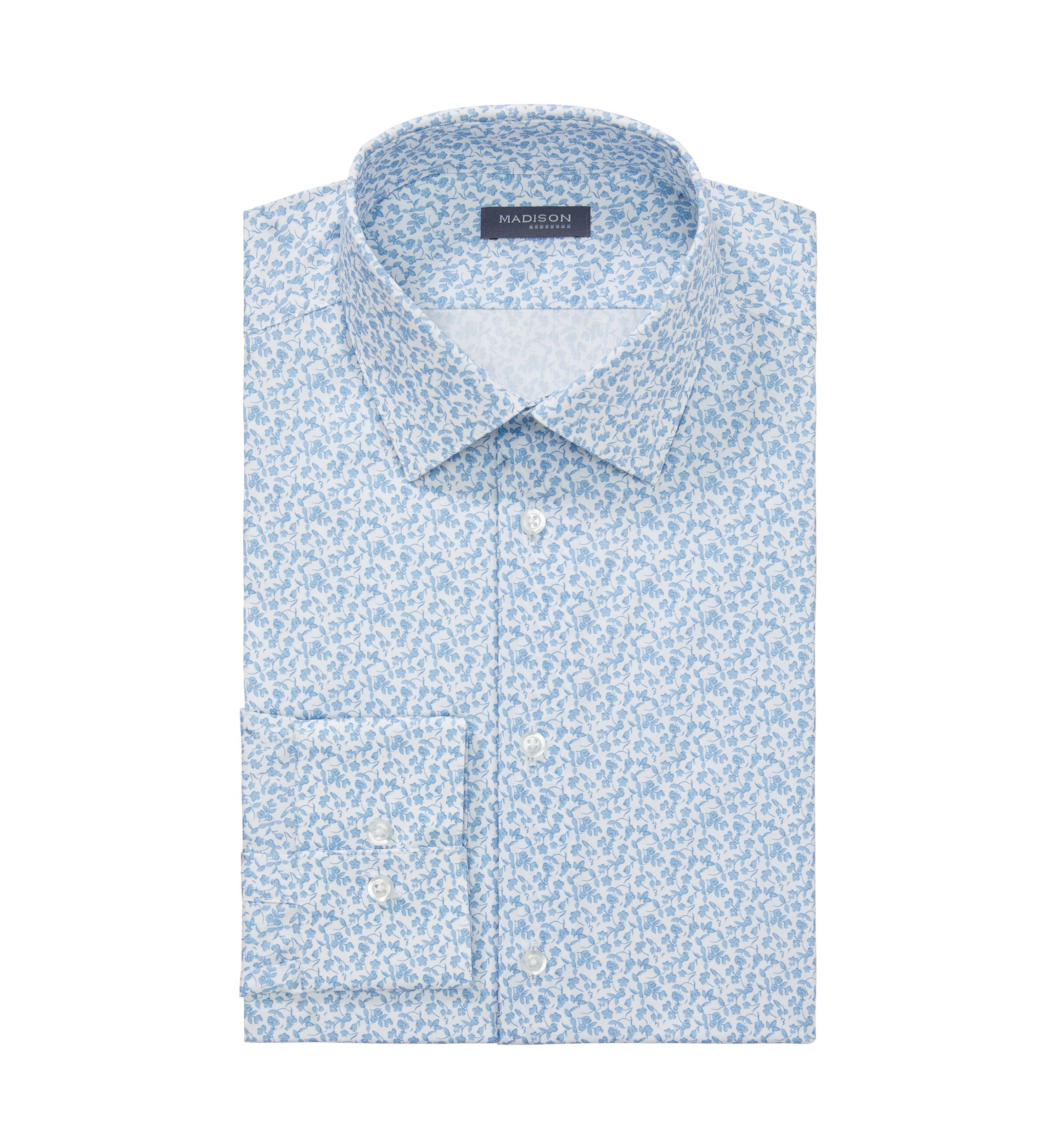 Mens Slim Fit Dynamic Cooling Stretch Dress Shirt