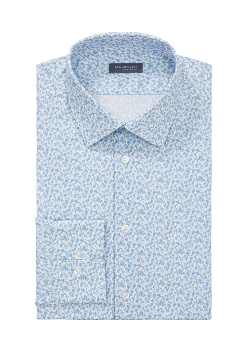 Mens Slim Fit Dynamic Cooling Stretch Dress Shirt