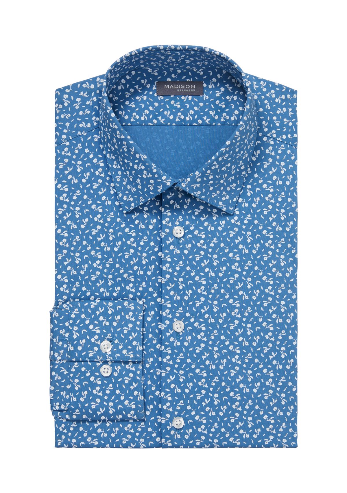 Mens Slim Fit Dynamic Cooling Stretch Dress Shirt