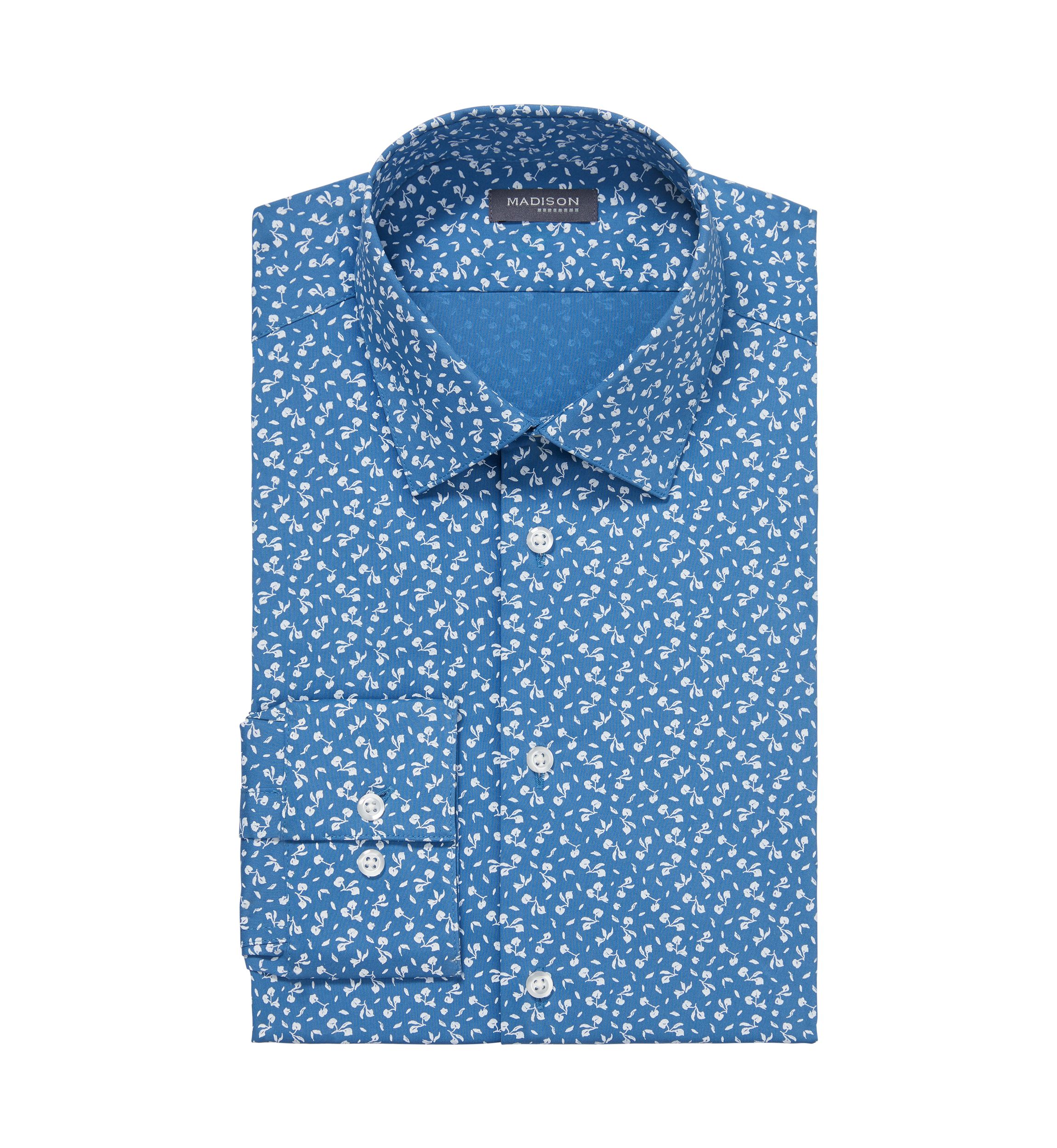 Mens Slim Fit Dynamic Cooling Stretch Dress Shirt