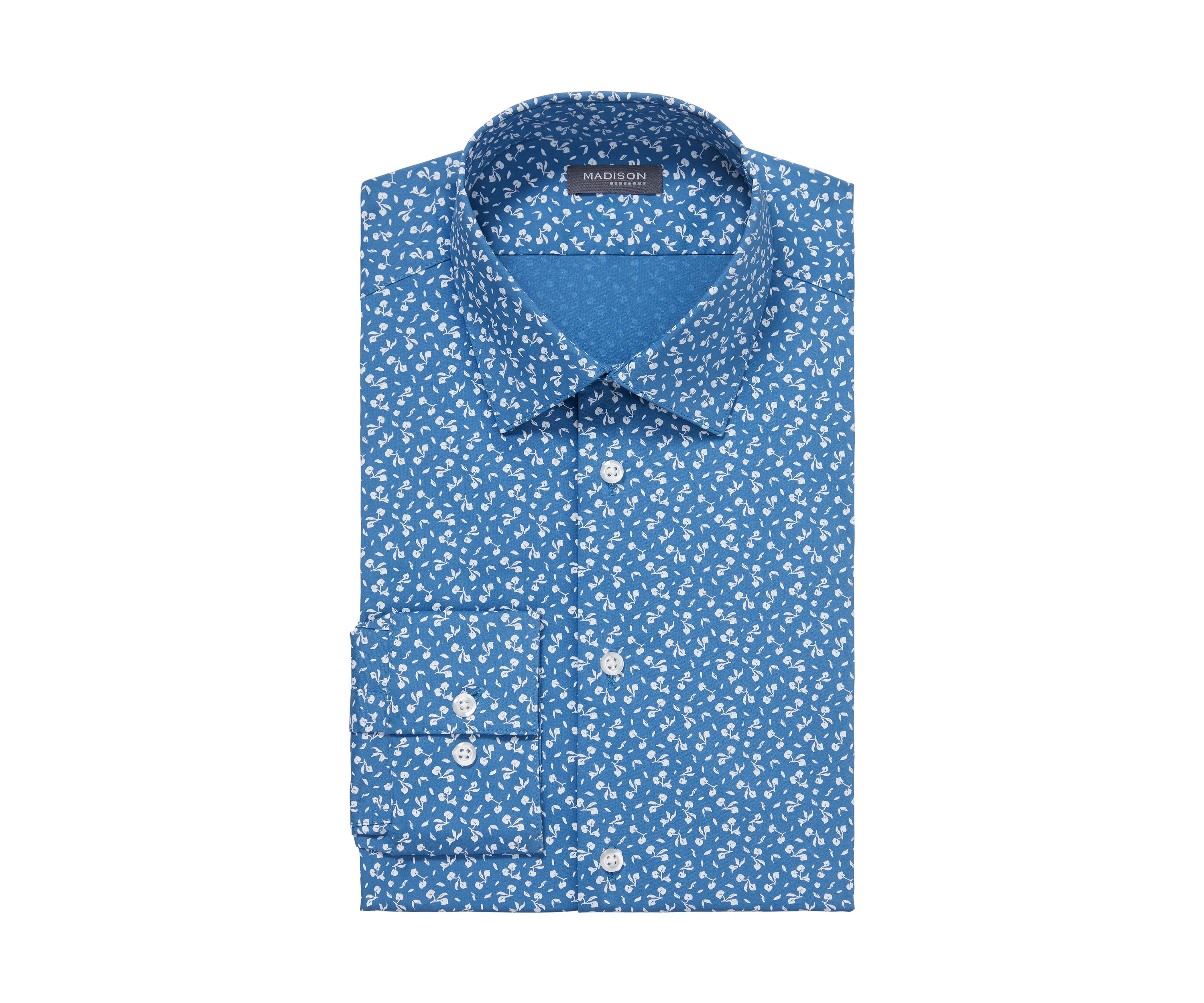 Mens Slim Fit Dynamic Cooling Stretch Dress Shirt