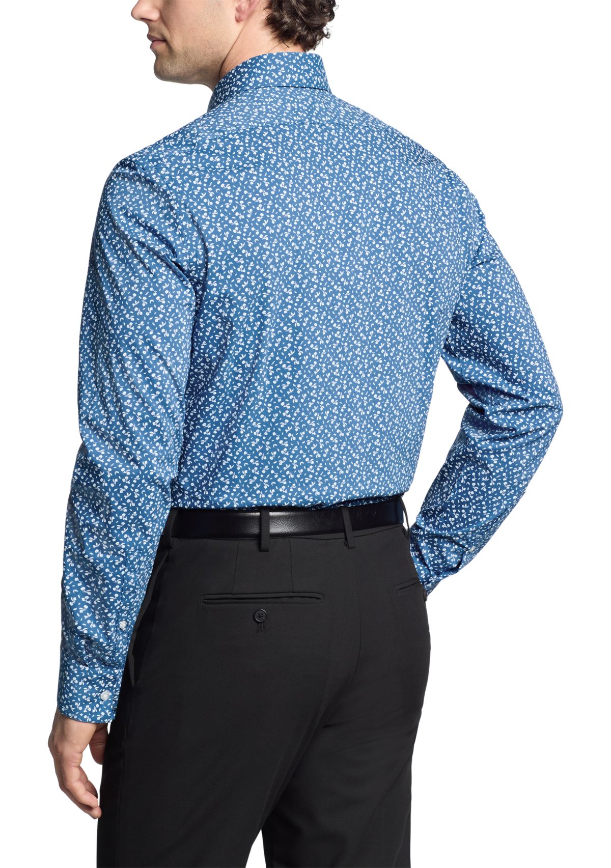 Mens Slim Fit Dynamic Cooling Stretch Dress Shirt