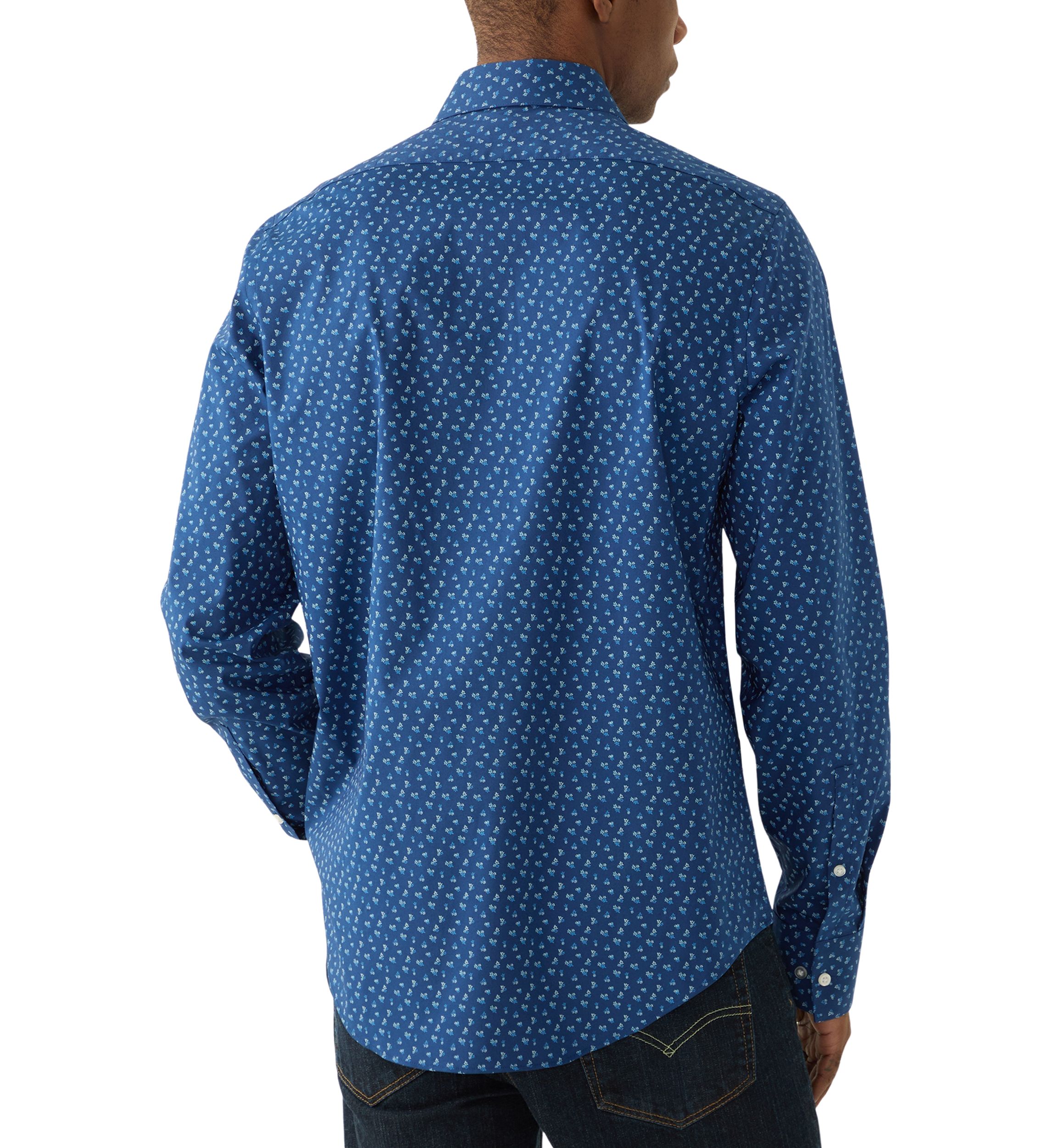 Mens Wrinkle Free Natural Stretch Dress Shirt