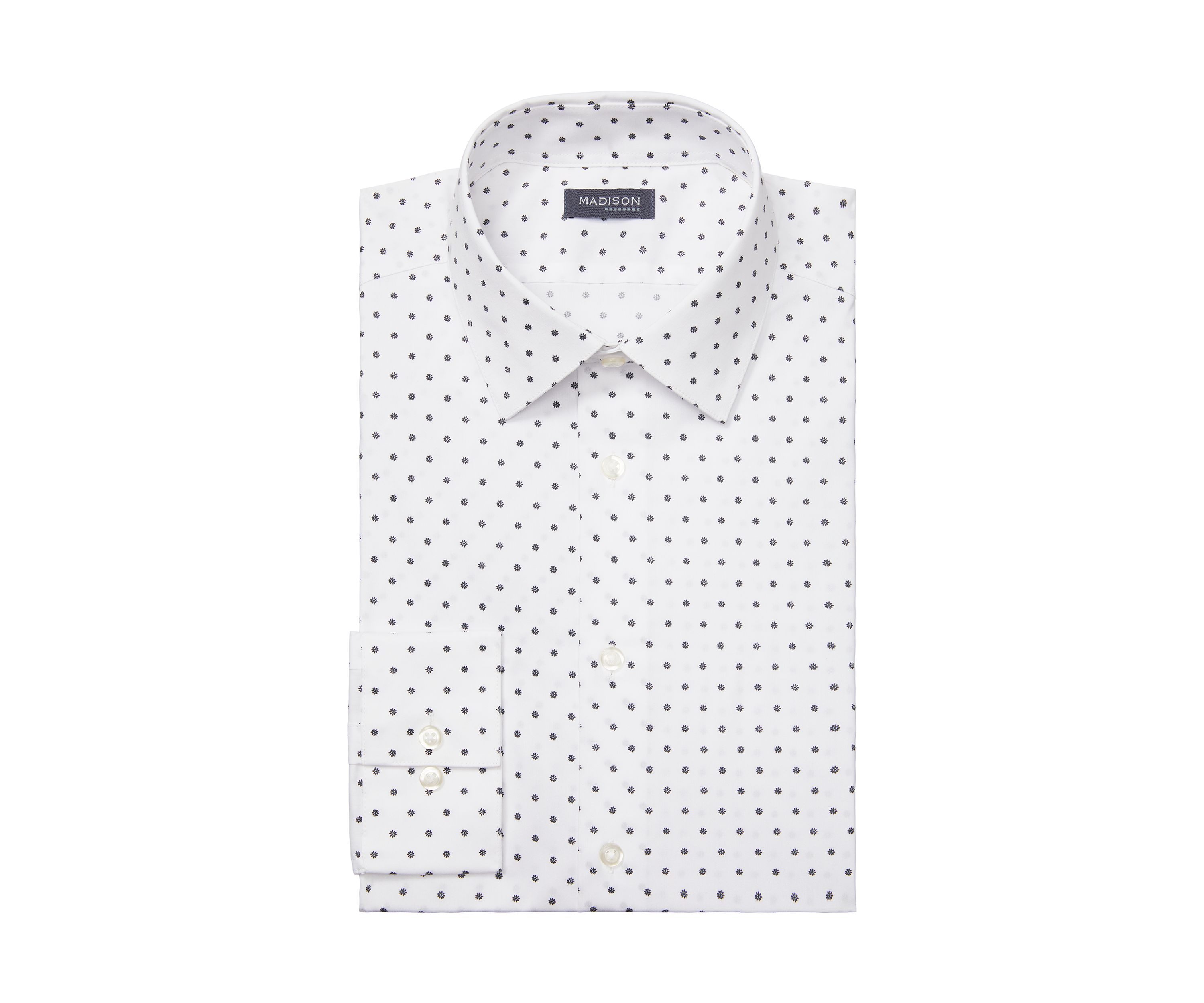 Mens Wrinkle Free Natural Stretch Dress Shirt