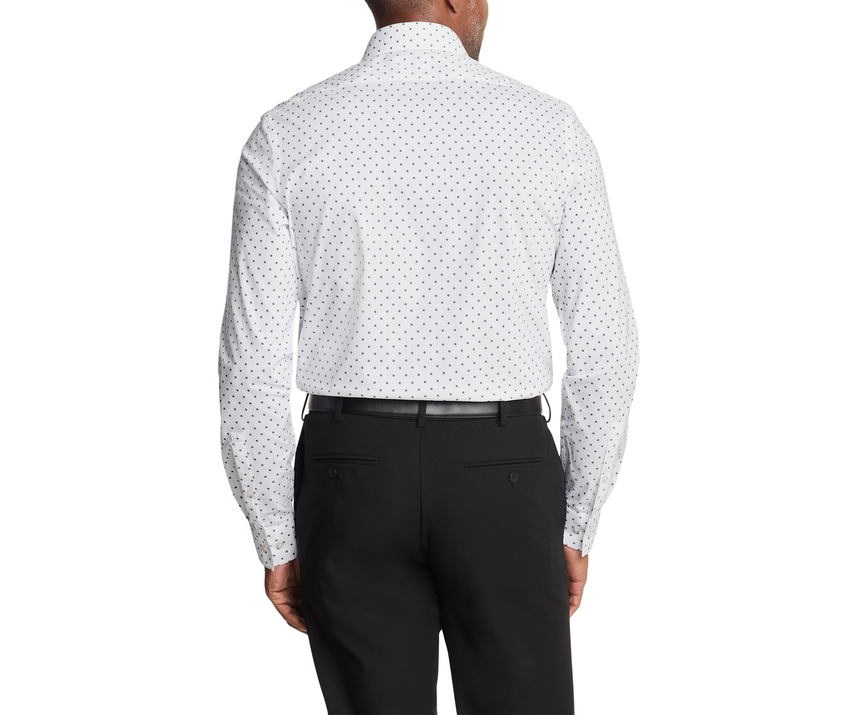 Mens Wrinkle Free Natural Stretch Dress Shirt