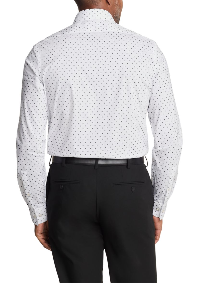 Mens Wrinkle Free Natural Stretch Dress Shirt