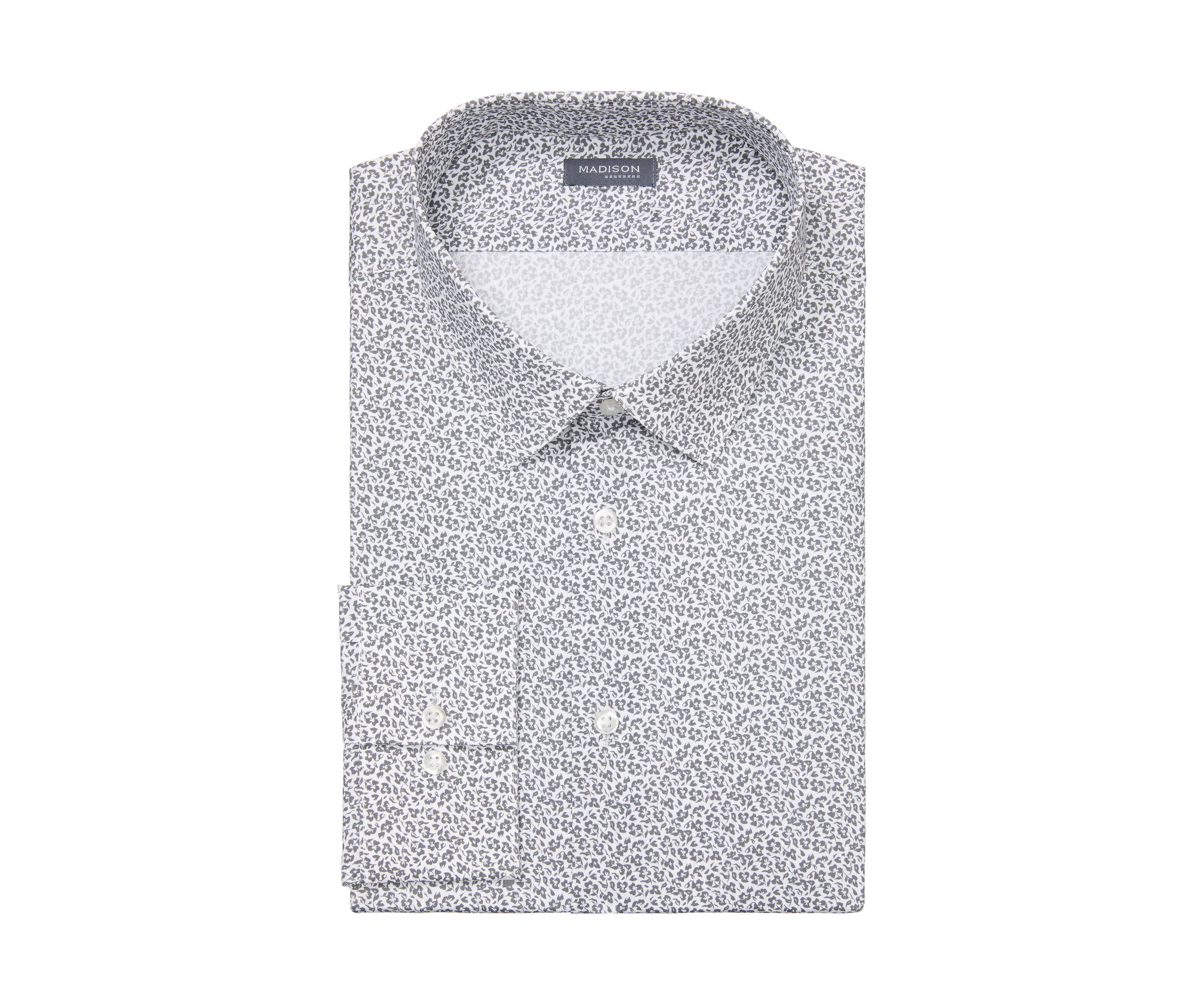 Mens Wrinkle Free Natural Stretch Dress Shirt