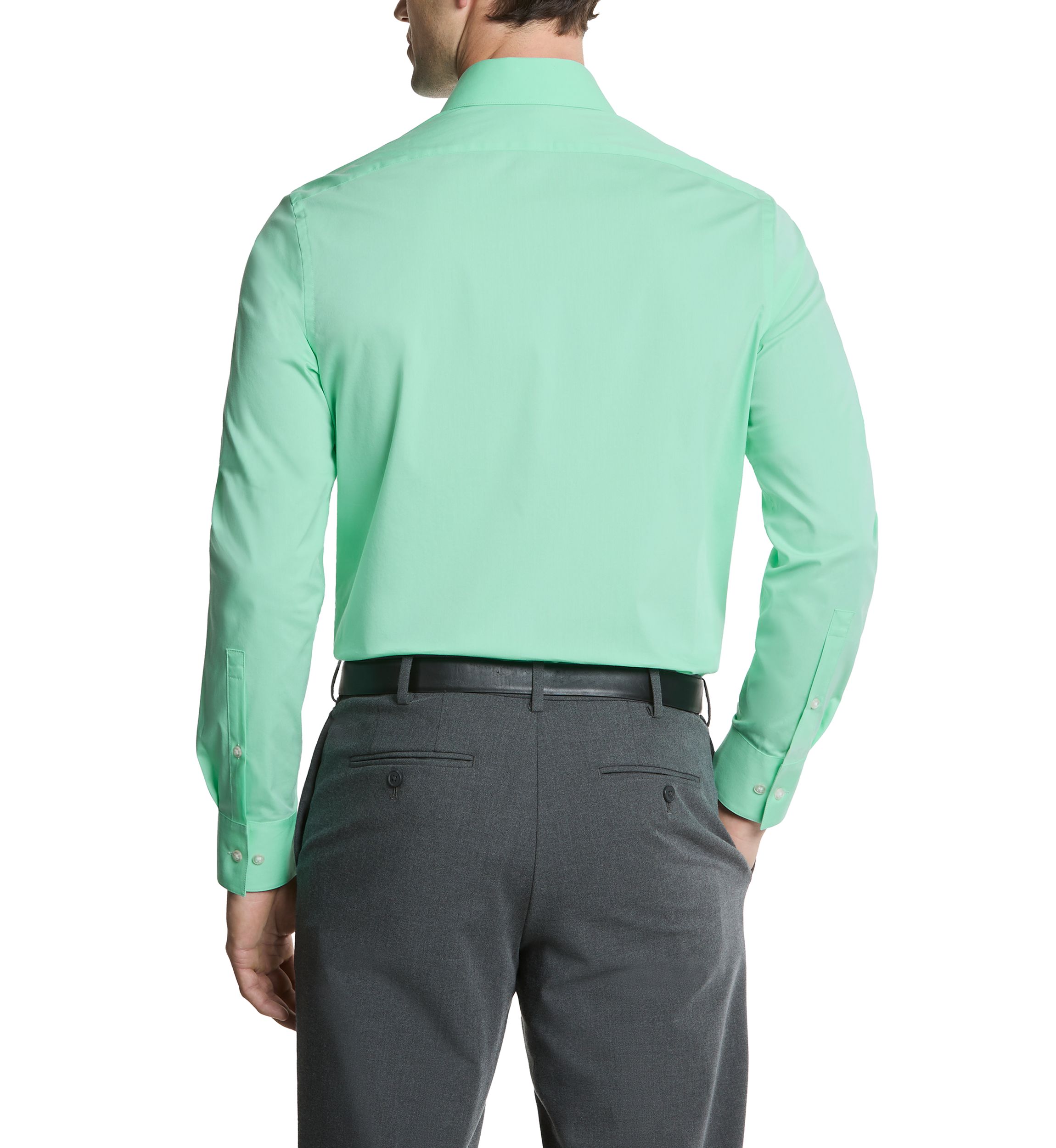 Mens Liquid Soft Stretch Slim Fit Dress Shirt