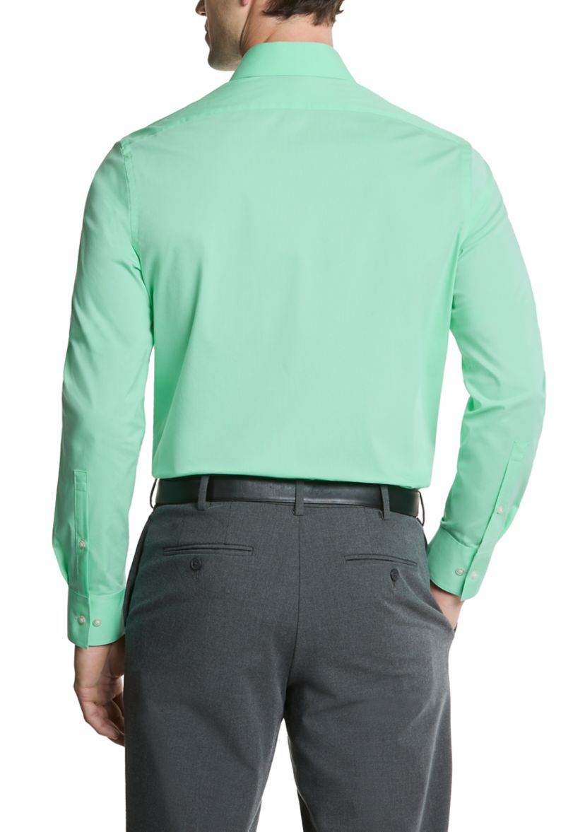 Mens Liquid Soft Stretch Slim Fit Dress Shirt