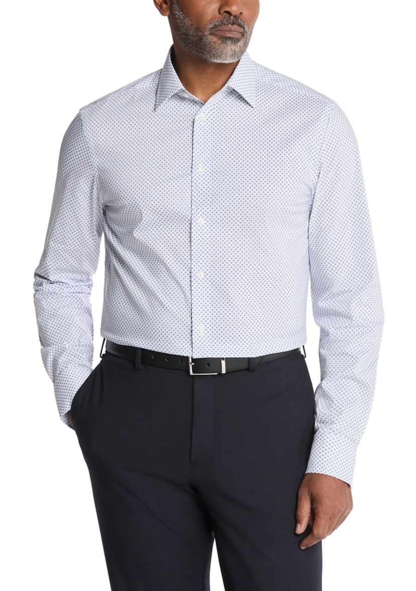 Mens Liquid Soft Stretch, Slim Fit Dress Shirt