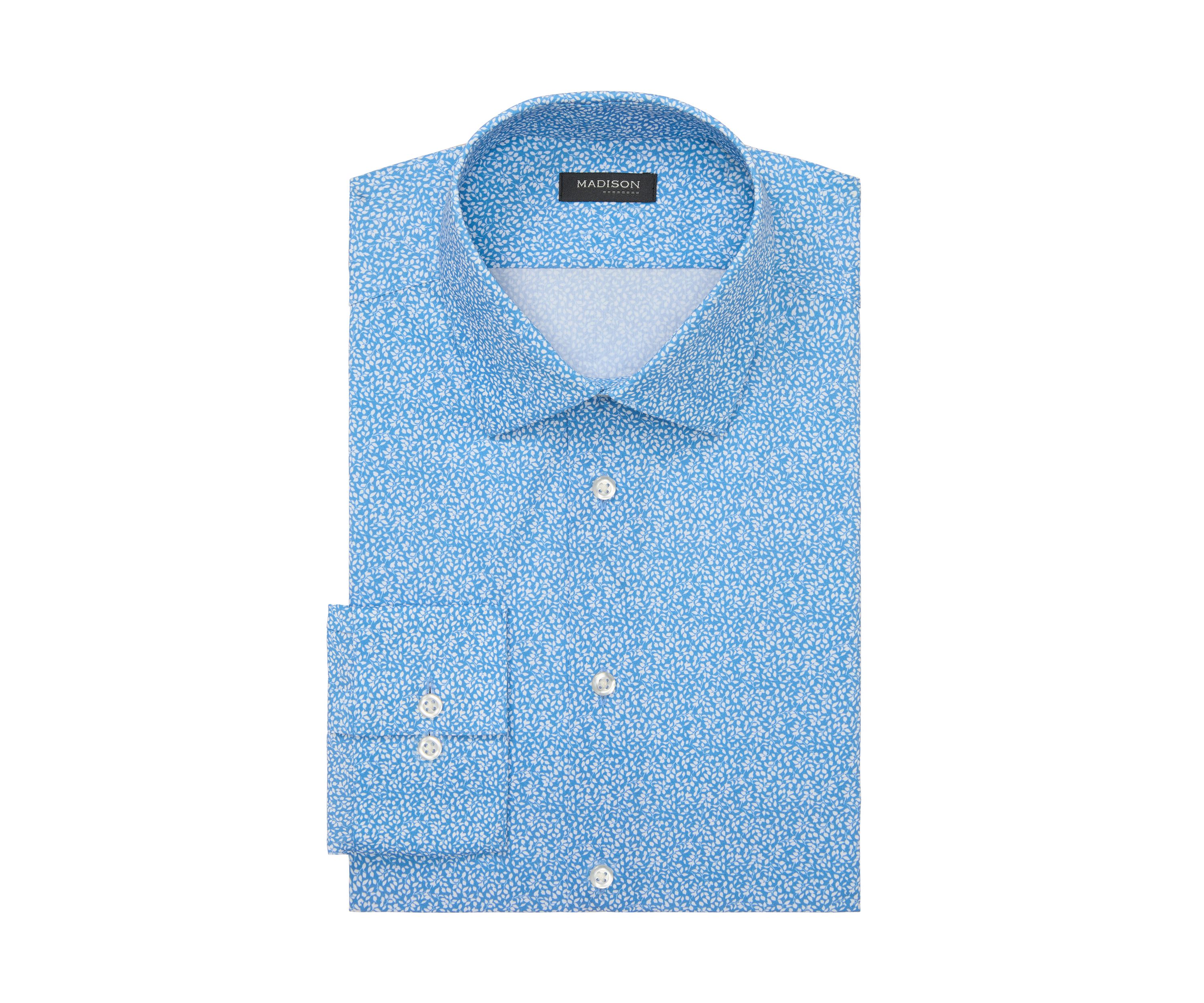 Mens Liquid Soft Stretch Slim Fit Dress Shirt