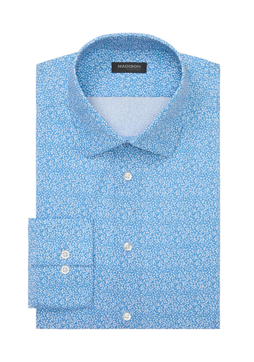 Mens Liquid Soft Stretch Slim Fit Dress Shirt