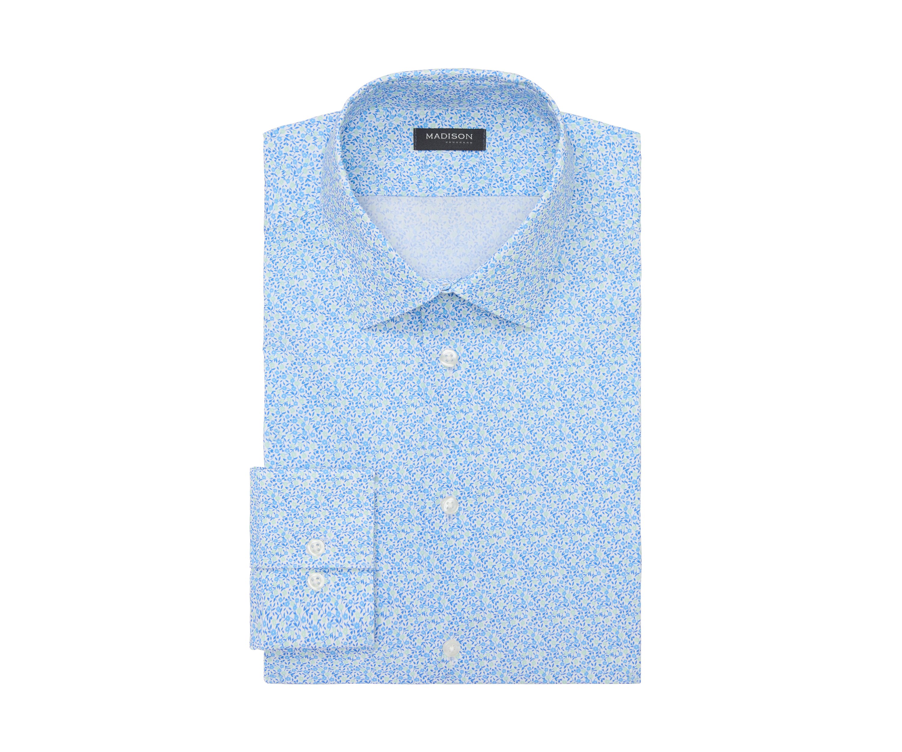Mens Liquid Soft Stretch, Slim Fit Dress Shirt 