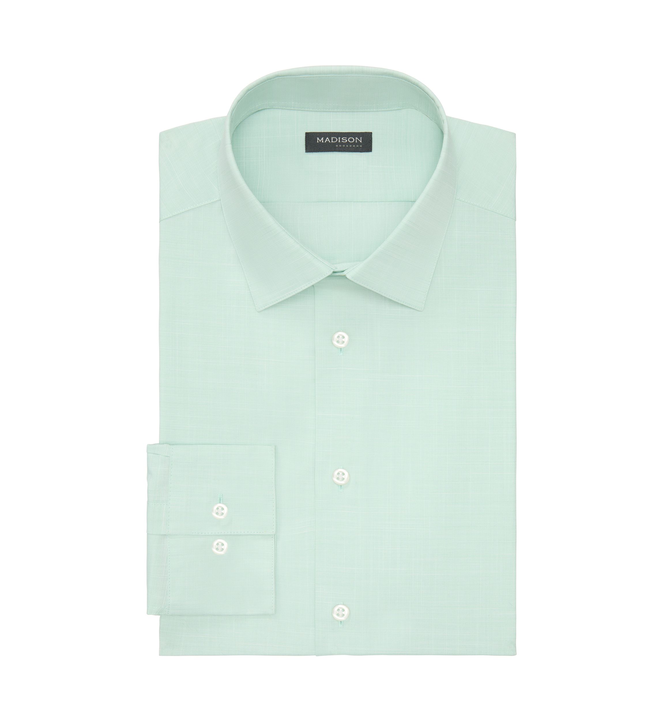 Mens Liquid Soft Stretch Slim Fit Dress Shirt