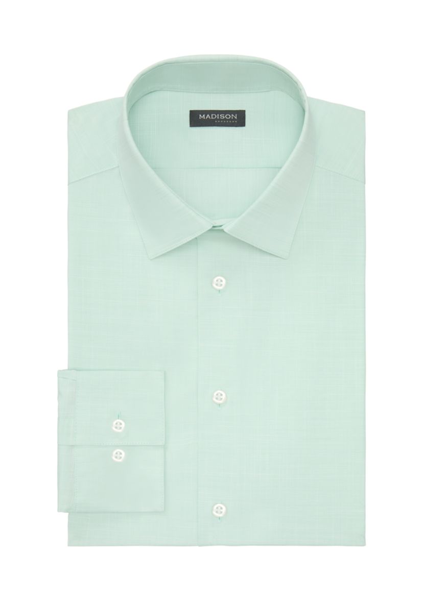 Mens Liquid Soft Stretch Slim Fit Dress Shirt