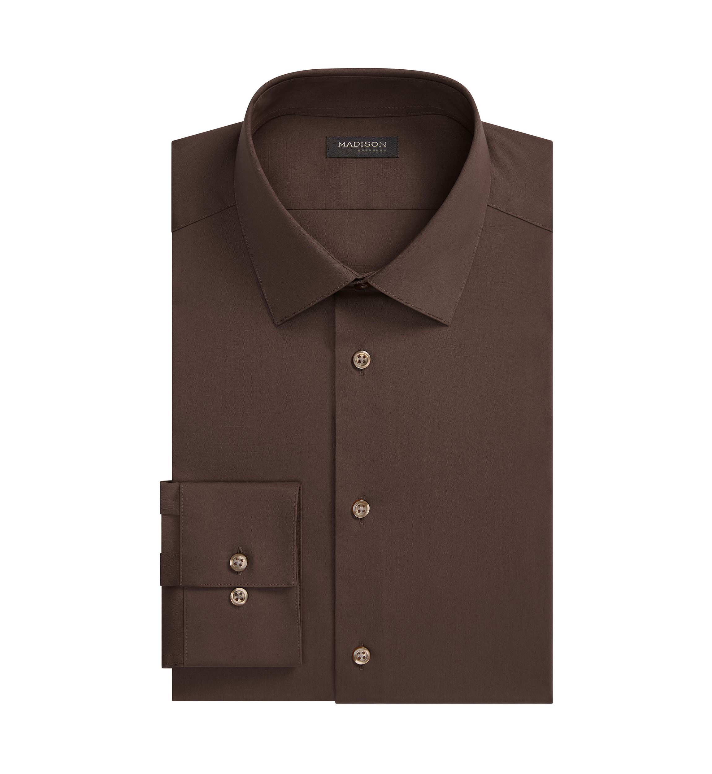 Men's Brown Dress Shirts & Button-Ups
