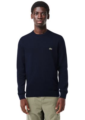 Lacoste Men's Solid Crew Neck Sweater