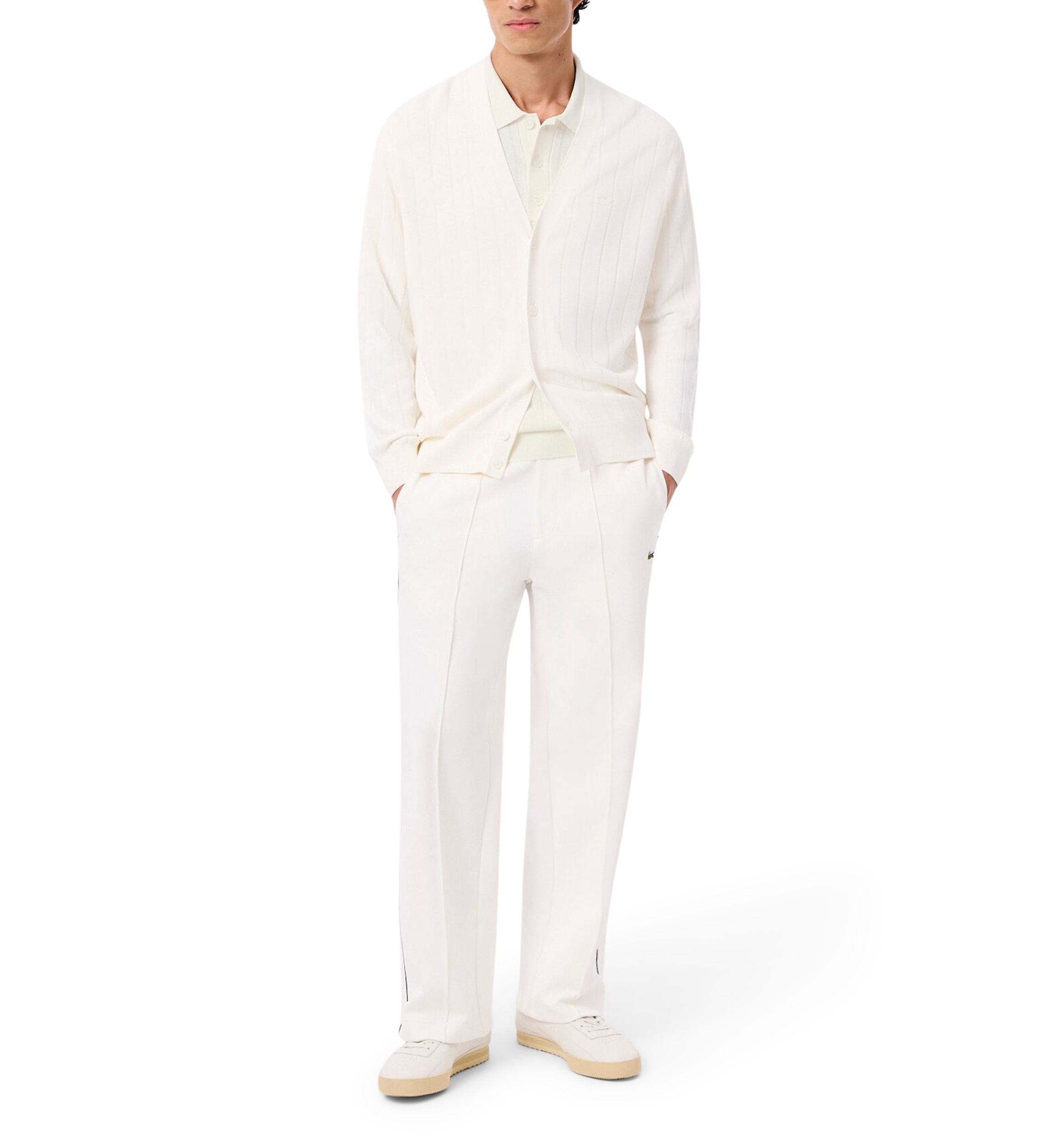 Mens Ribbed Knit Polo Collar Sweater