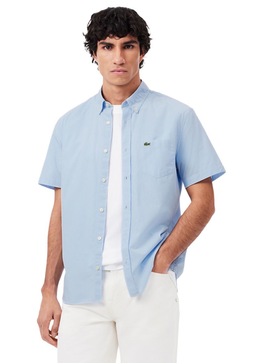 Mens Short Sleeved Regular Fit Gingham Shirt