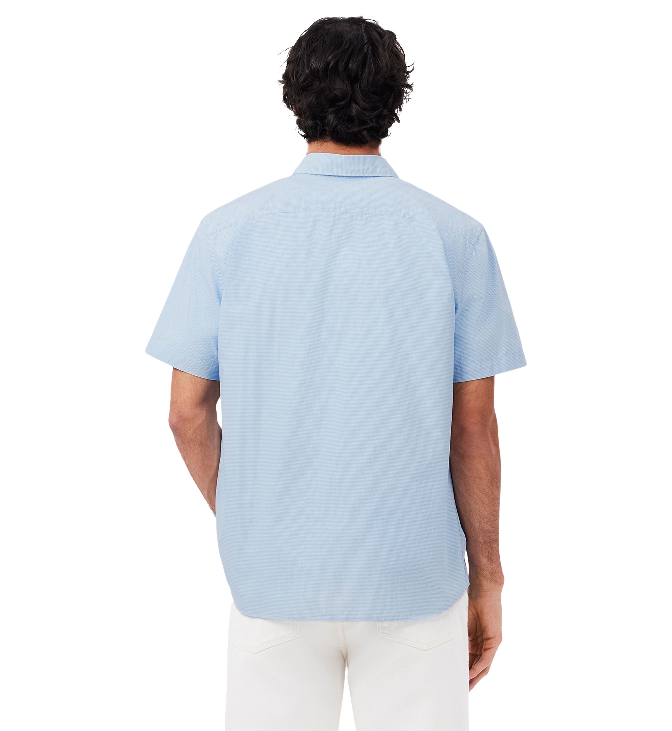 Mens Short Sleeved Regular Fit Gingham Shirt