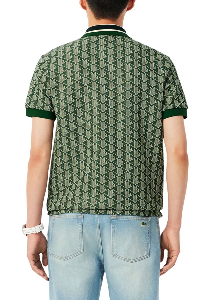 Mens Classic Fit Monogram Polo