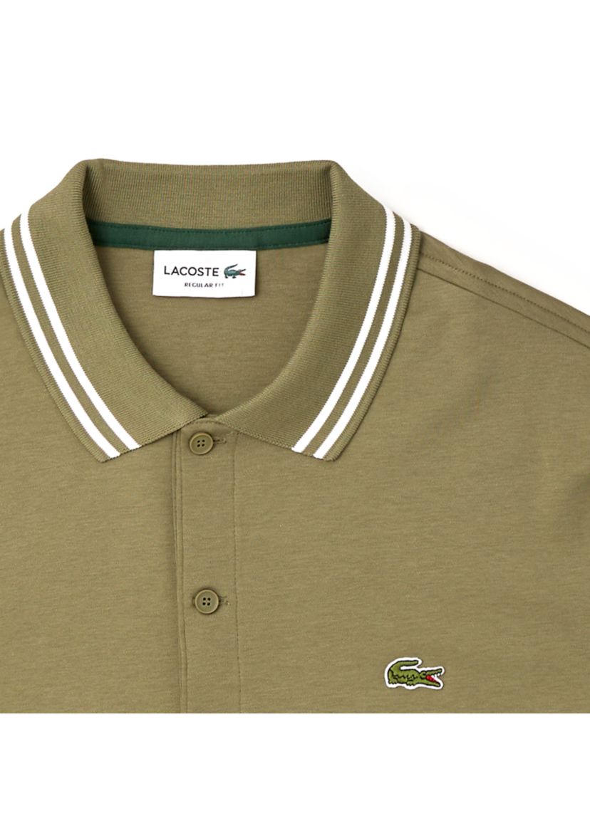 Mens Short Sleeve Fancy Knit Polo Shirt 