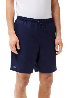 Lacoste Men's Sport Tennis Solid Diamond Weave Shorts