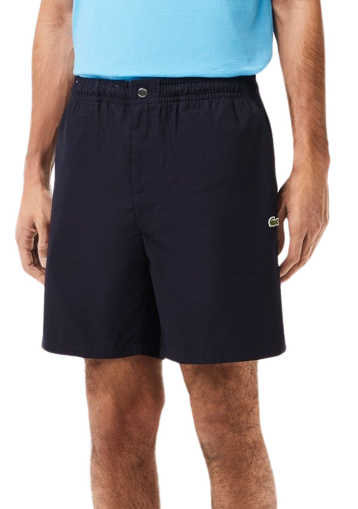 Relaxed Fit Cotton Poplin Elasticated Shorts