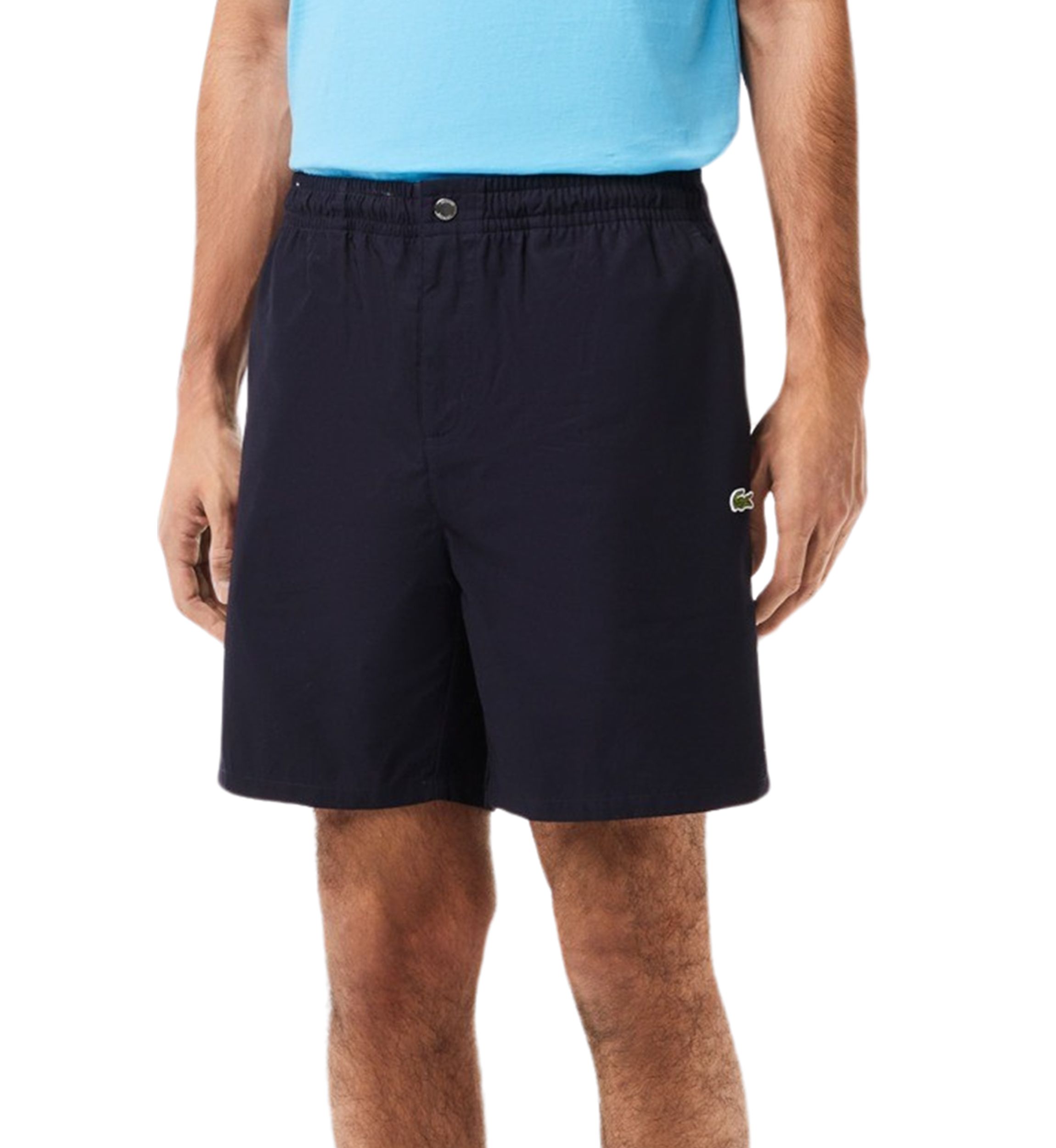 Relaxed Fit Cotton Poplin Elasticated Shorts