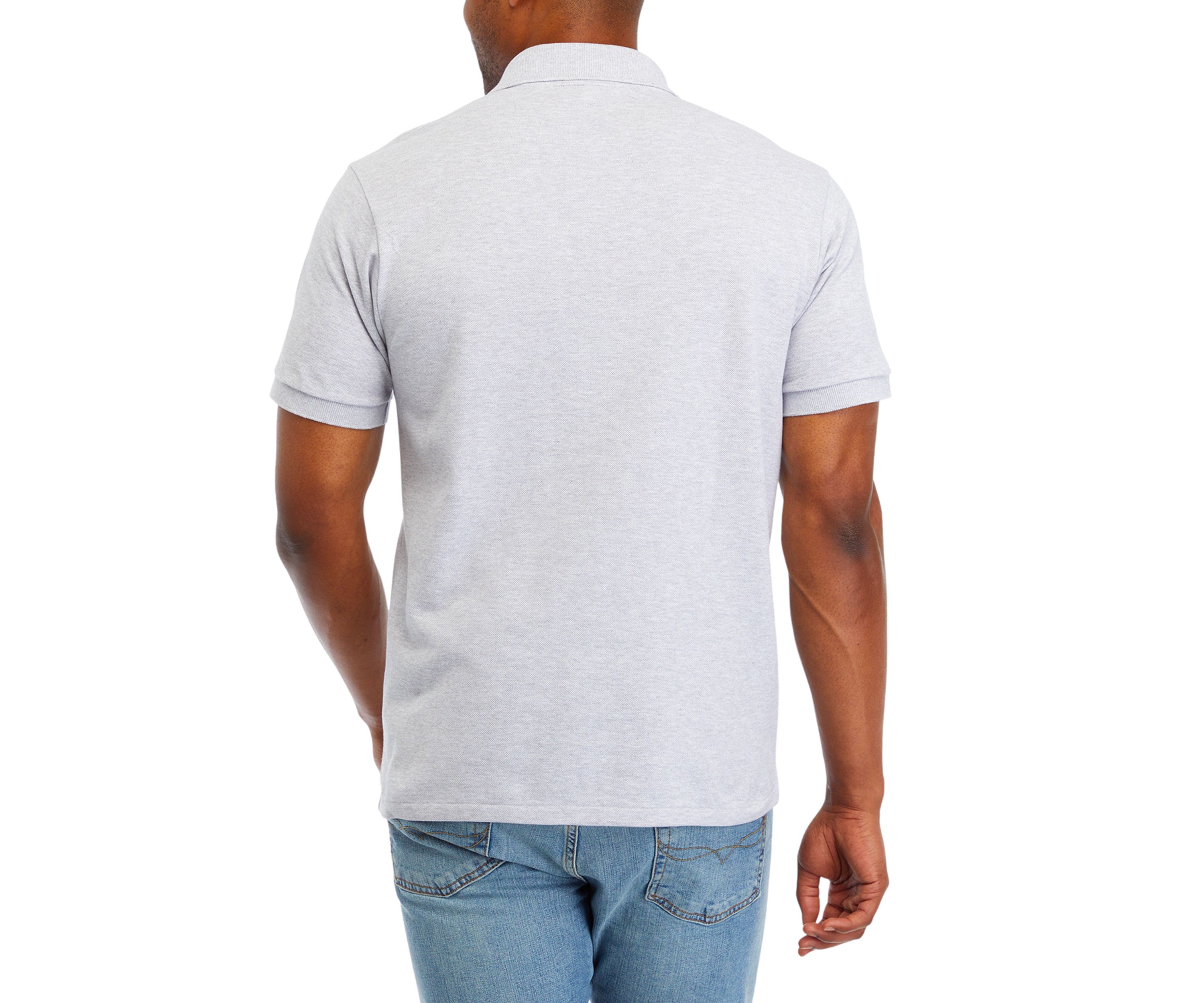 Mens Short Sleeve Classic Fit Pique Polo Shirt