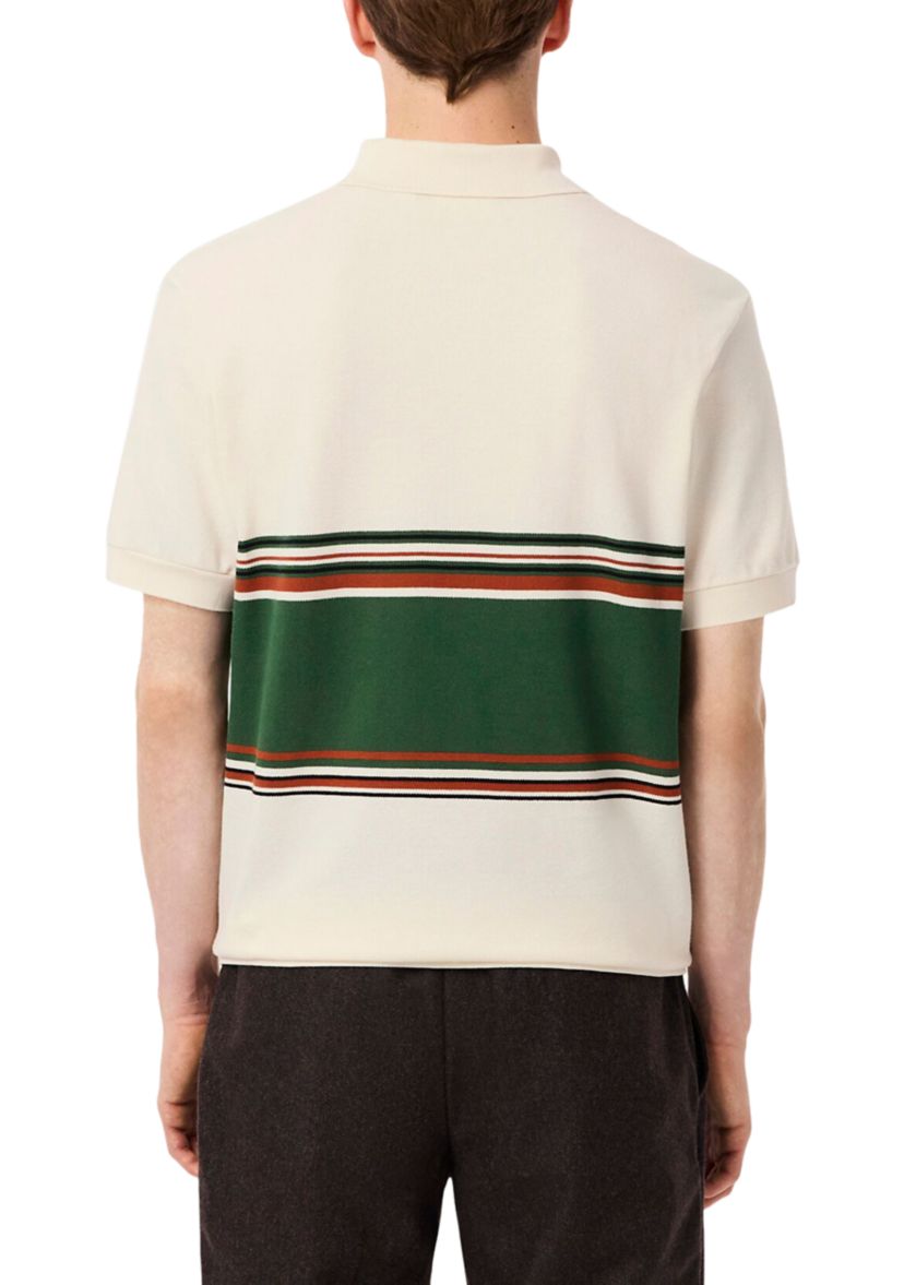Mens Made In France Classic Fit Striped Polo
