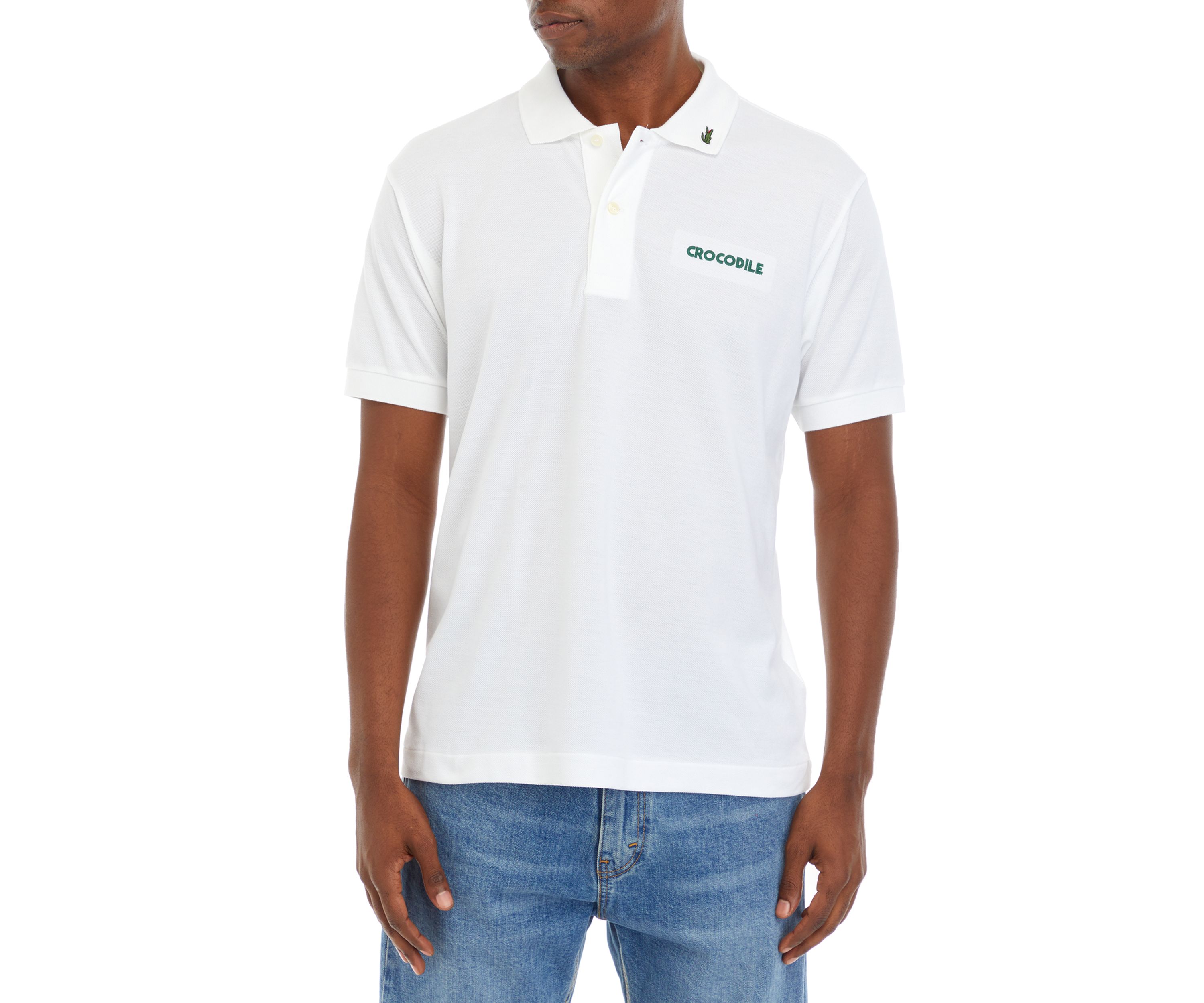 Mens Embroidered Slogan Polo Shirt