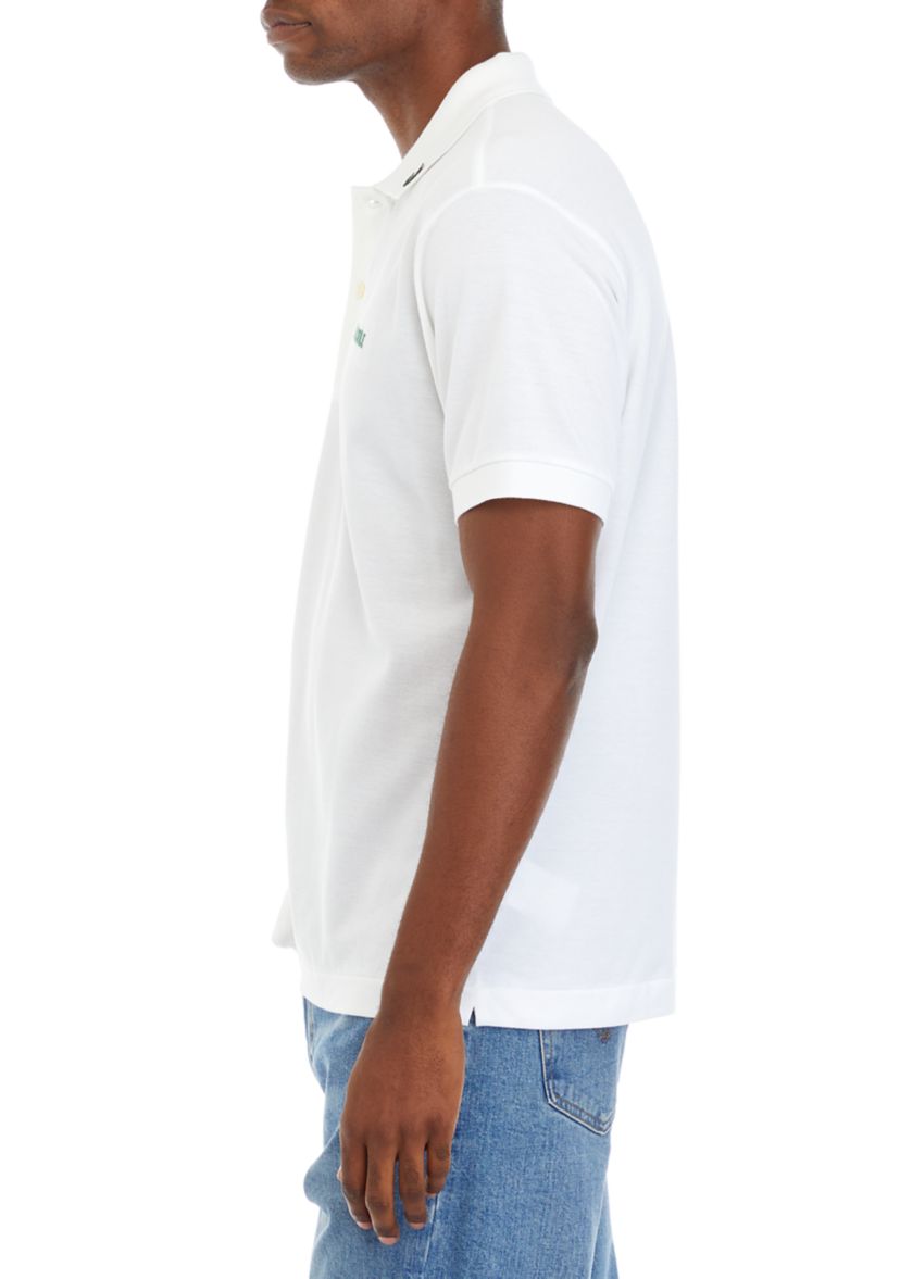 Mens Embroidered Slogan Polo Shirt