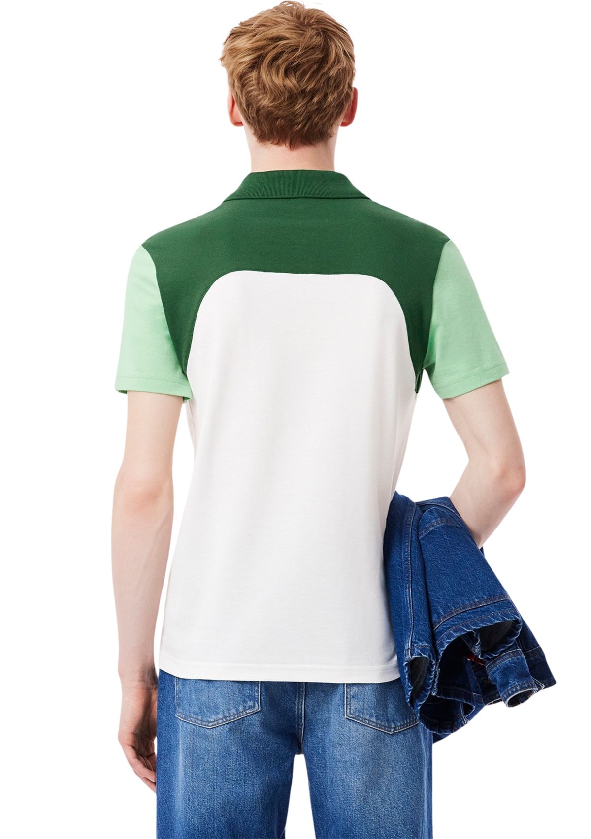 Mens Color Block Regular Fit Polo Shirt 