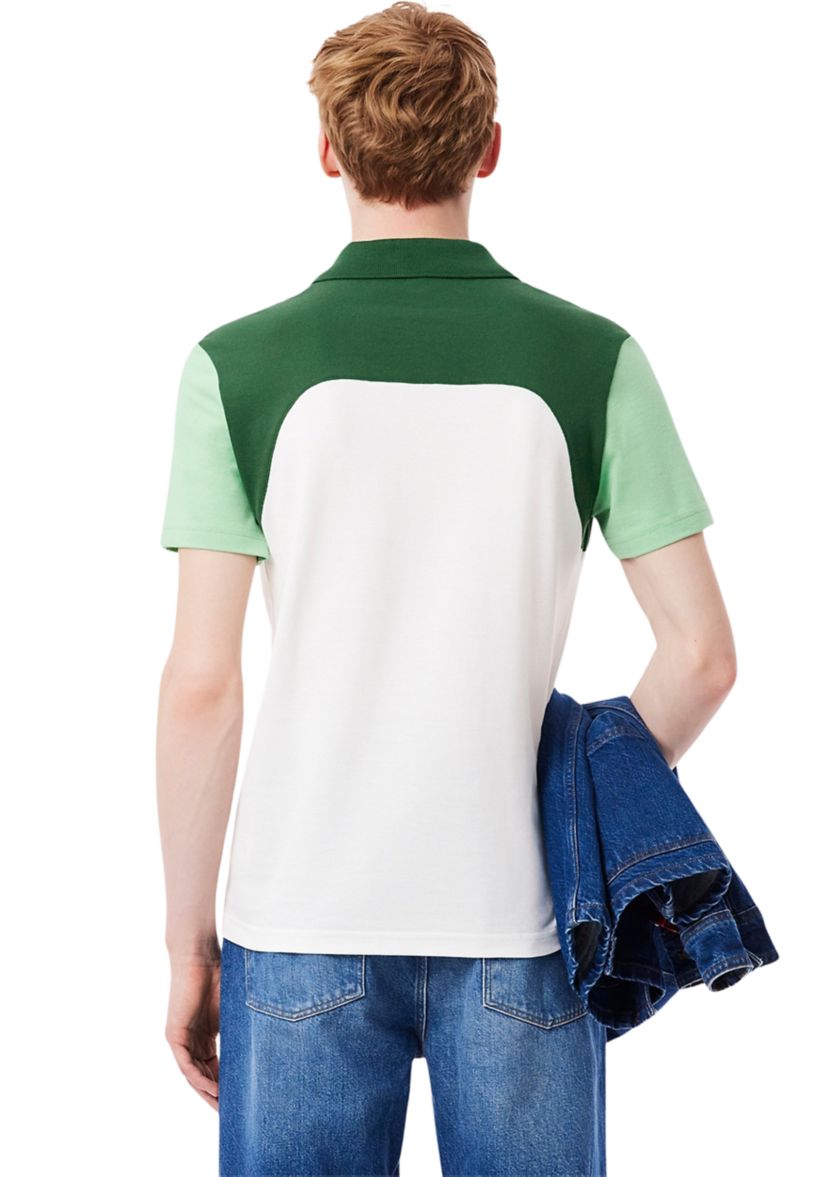 Mens Color Block Regular Fit Polo Shirt 