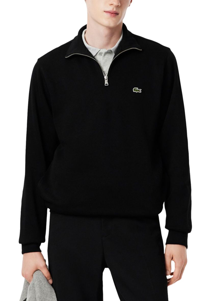 Mens Zip-Up High-Neck Sweatshirt