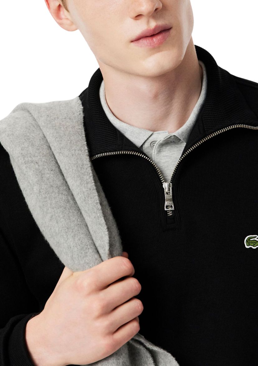 Mens Zip-Up High-Neck Sweatshirt