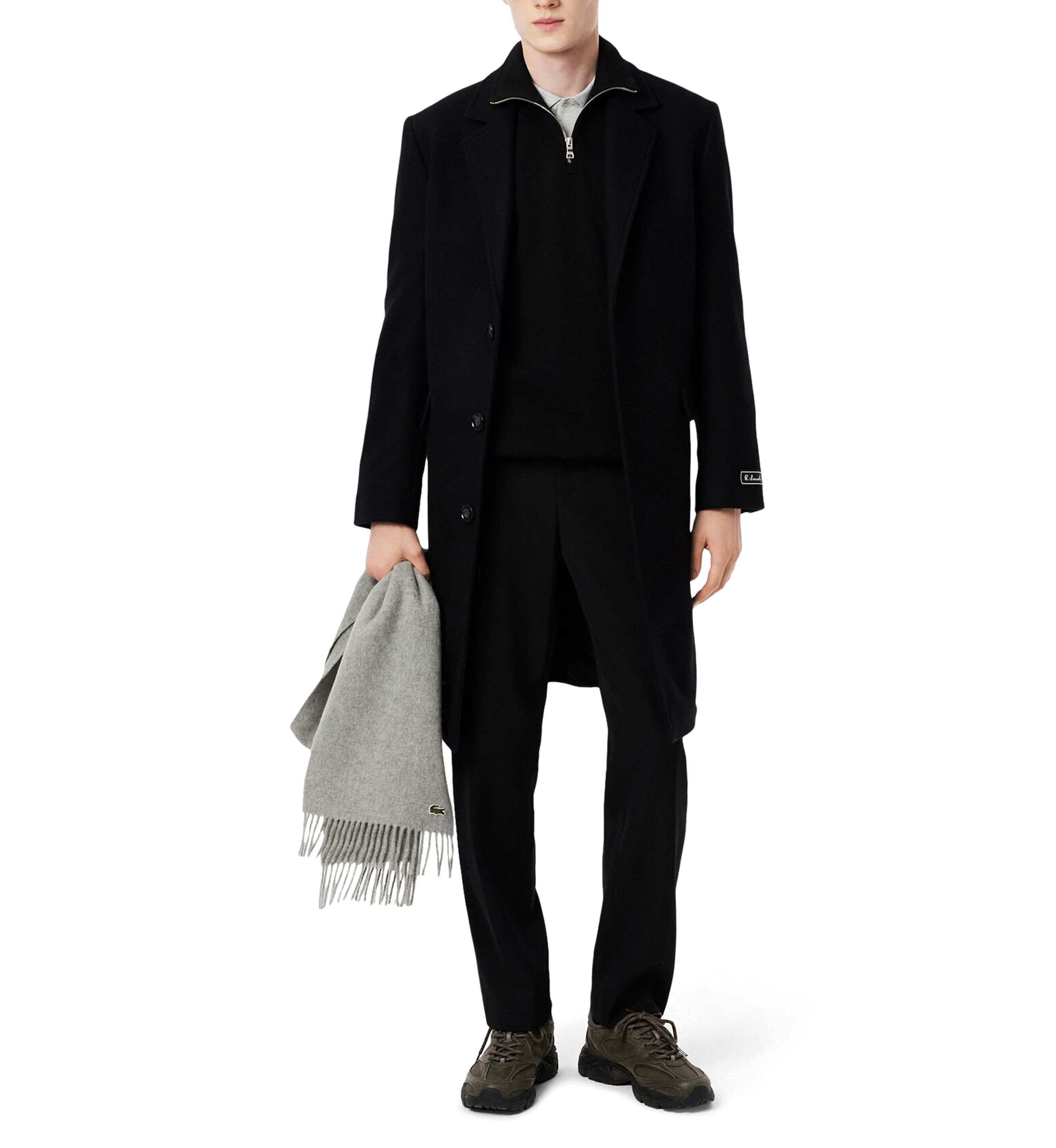 Mens Zip-Up High-Neck Sweatshirt