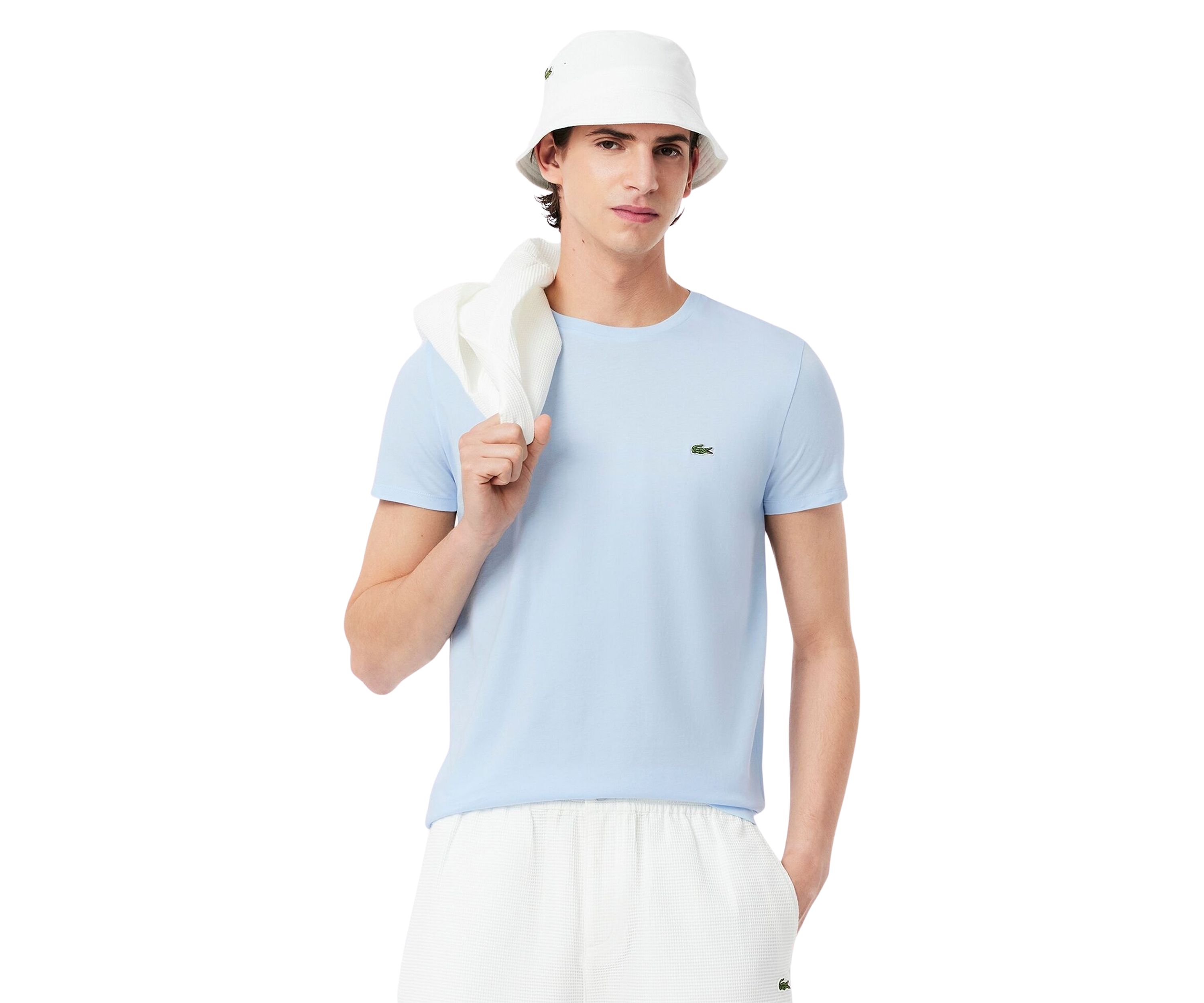 Mens Crew Neck Pima Cotton Jersey T-Shirt
