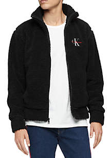 Calvin Klein Jeans Sherpa Full Zip Sweatshirt | belk