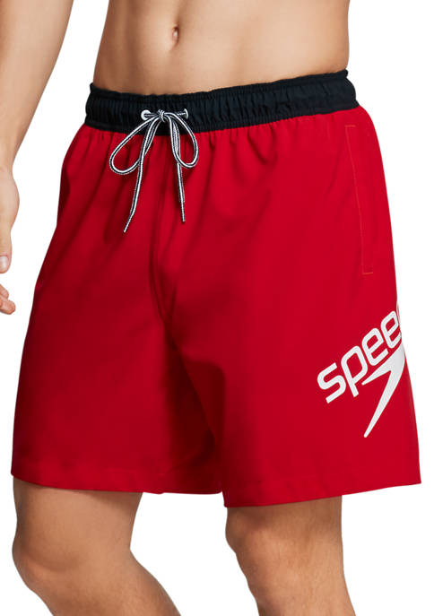 Athletic Logo Volley Swim Shorts
