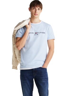 Tommy Hilfiger Men's Logo T-Shirt, Blue, XL
