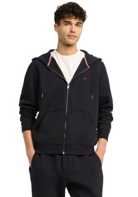 Tommy Hilfiger Men's Flag Logo Zip Through Hoodie