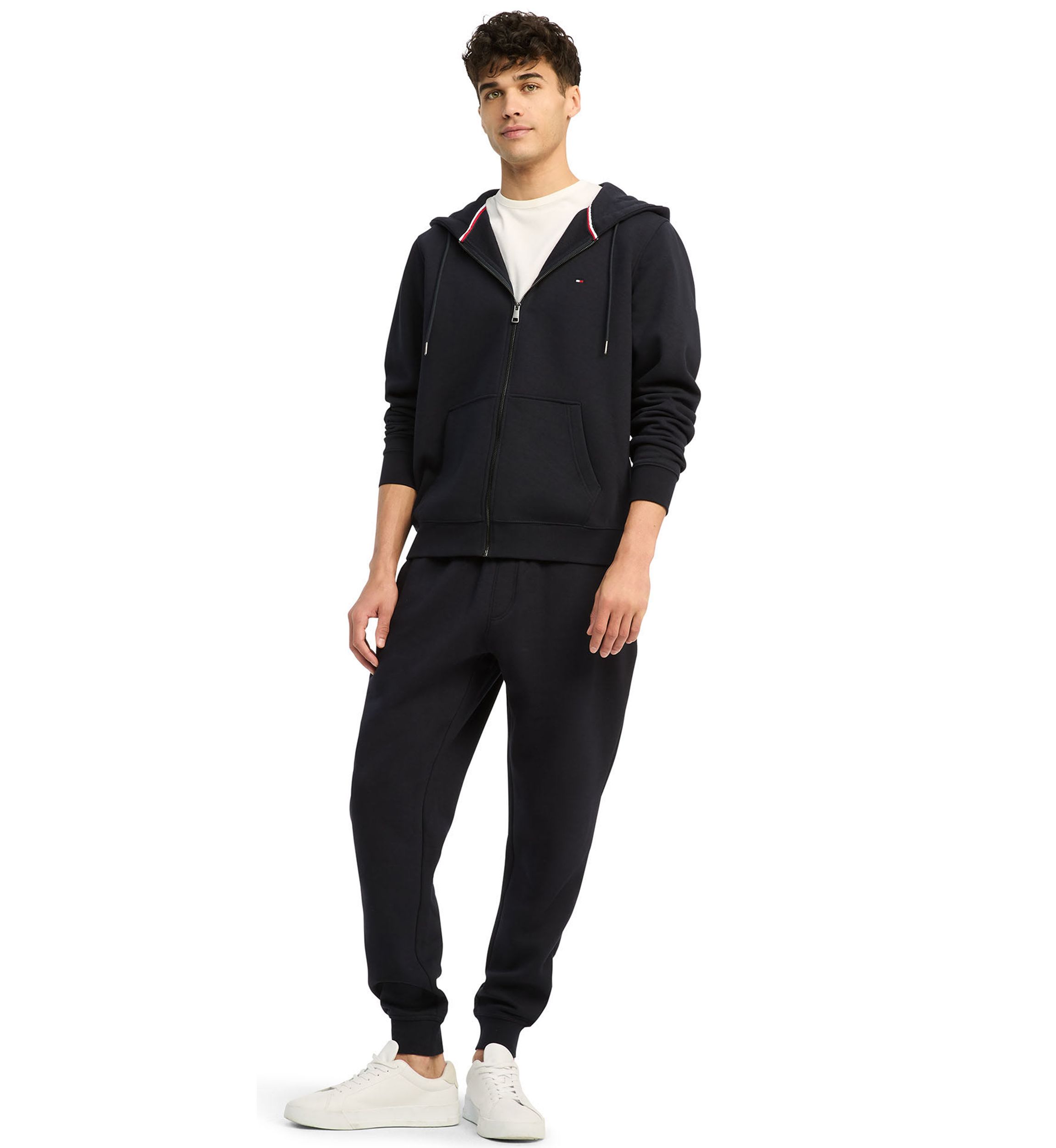 Flag Logo Zip Through Hoodie 