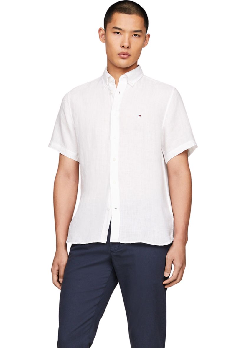 Regular Fit Pigment Dyed Linen Shirt