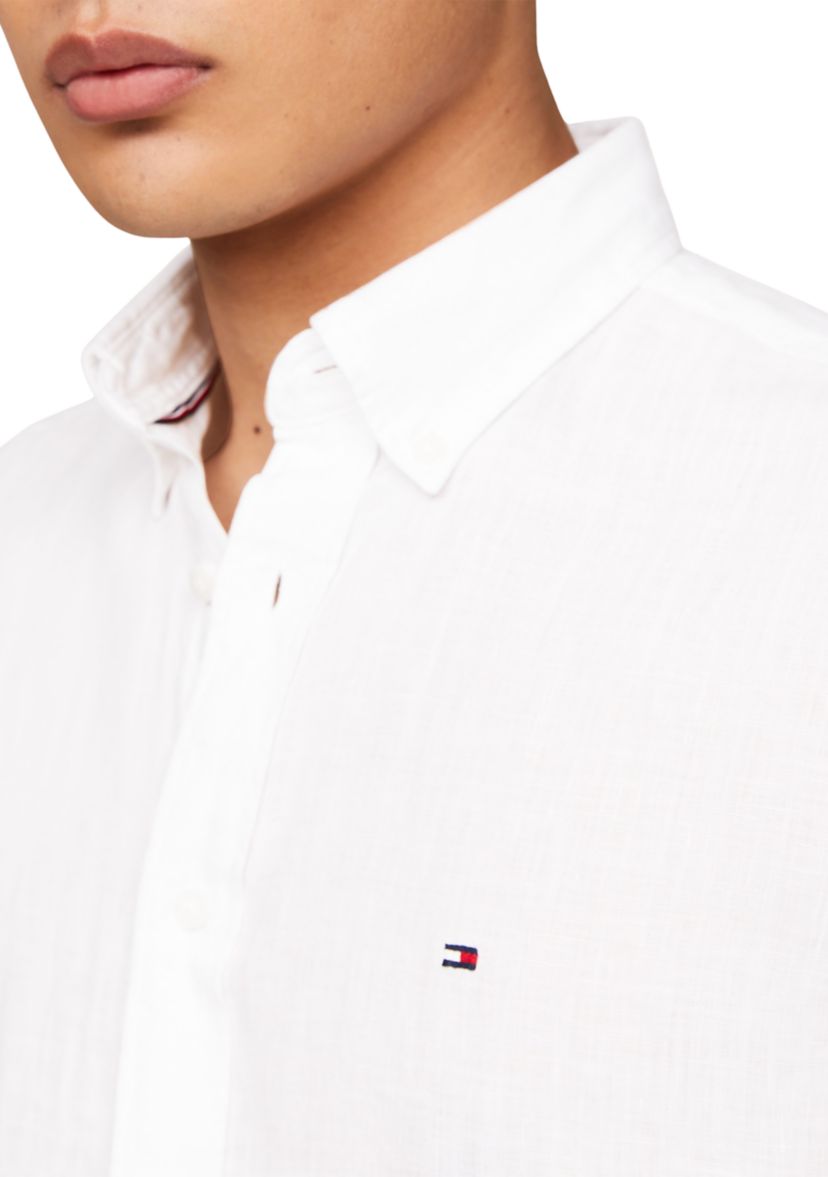 Regular Fit Pigment Dyed Linen Shirt