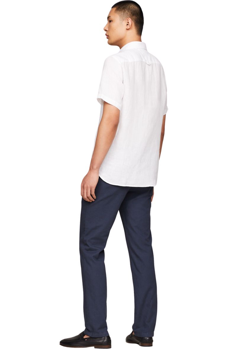 Regular Fit Pigment Dyed Linen Shirt