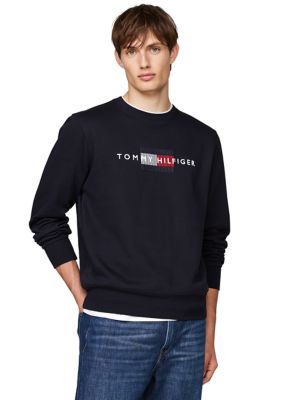 Tommy Hilfiger Men's Flag Logo Embroidered Pullover, 2XL