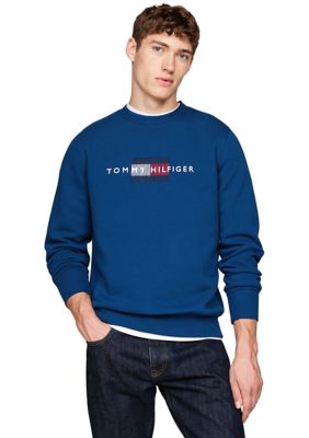 Tommy Hilfiger Men's Flag Logo Embroidered Pullover, 2XL
